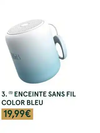 Monoprix Enceinte sans fil color bleu offre