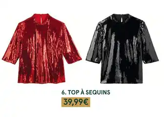 Monoprix Top à sequins offre