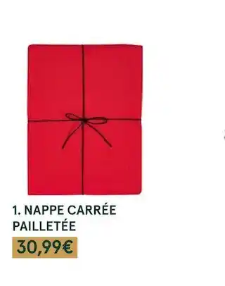 Nappe carrée pailletée