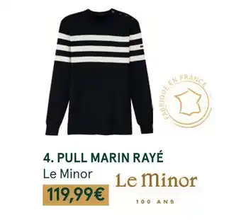 Monoprix Le minor pull marin rayé offre