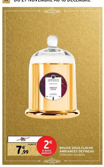 Bougie Sous Cloche Ambiances Devineau