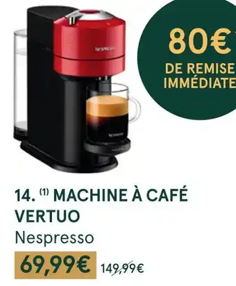 Monoprix Nespresso machine à café vertuo offre