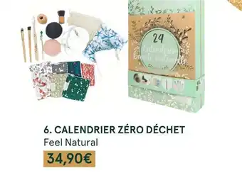 Monoprix Feel natural calendrier zéro déchet offre