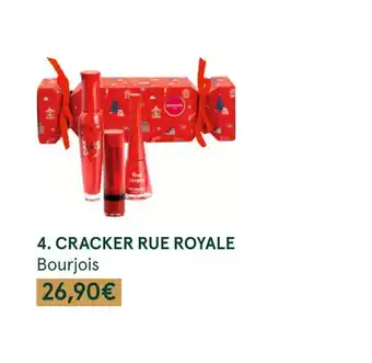 Monoprix Bourjois cracker rue royale offre