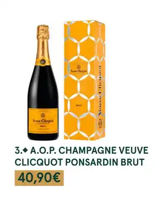 Monoprix Clicquot ponsardin a.o.p. champagne veuve brut offre