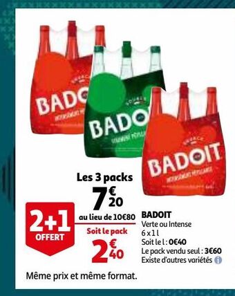 Auchan Badoit offre