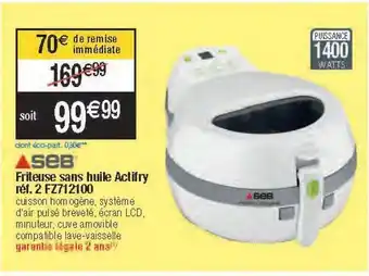 Migros Friteuse seb offre