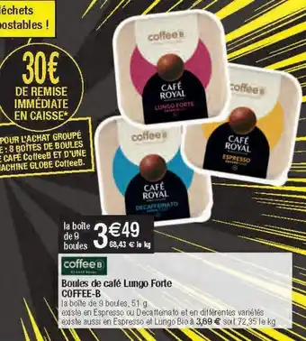 Migros Capsules de café café royal offre