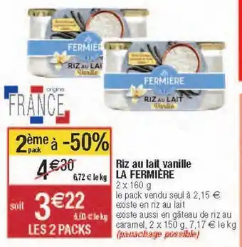 Migros Riz au lait offre