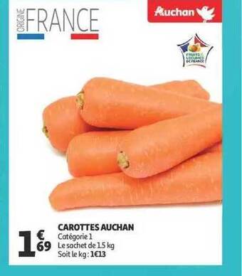 Auchan Carottes auchan offre