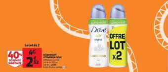 Auchan Déodorant atomiseur dove offre