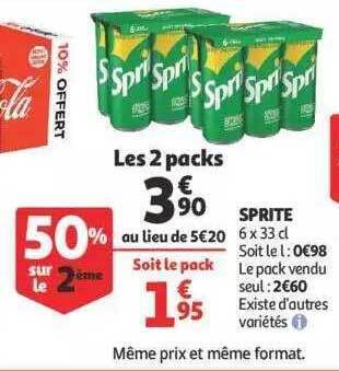 Auchan Sprite offre