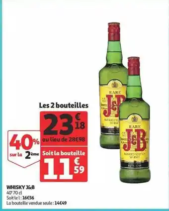 Auchan Whisky j&b offre