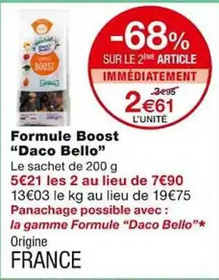 Formule boost