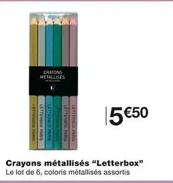 Monoprix Crayons métallisés offre