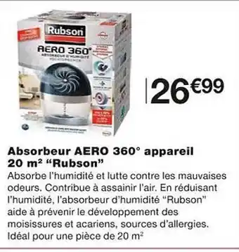 Absorbeur aero 360° appareil 20 m²