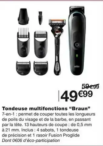 Monoprix Tondeuse multifonctions offre