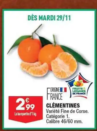ALDI Clémentines offre
