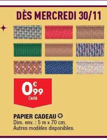 ALDI Papier cadeau offre