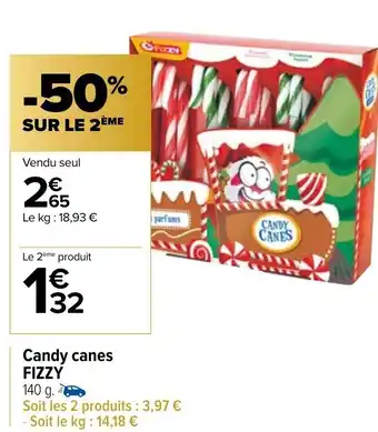 Carrefour Market Candy Canes Fizzy offre