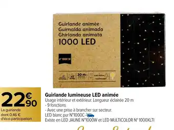 Carrefour Market Guirlande Lumineuse LED Animée offre
