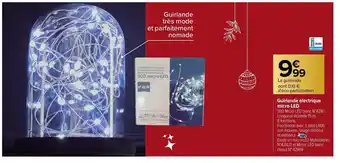 Carrefour Market Guirlande Électrique Micro-LED offre