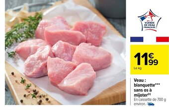 Carrefour Market Veau: Blanquette Sans Os à Mijoter offre