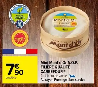 Carrefour Market Mini Mont d'Or A.O.P Filière Qualité Carrefour offre