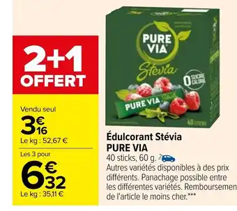 Édulcorant Stévia Pure Via