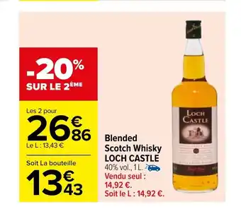 Carrefour Market Blended Scotch Whisky Loch Castle offre