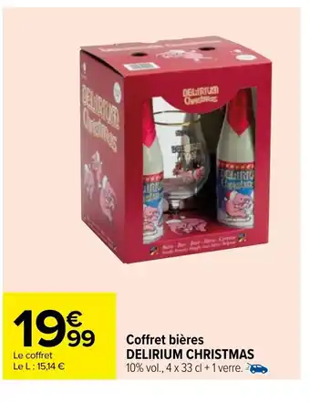 Carrefour Market Coffret Bières Delirium Christmans offre