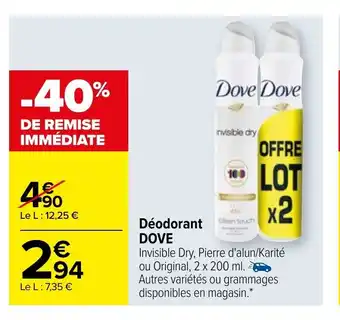 Carrefour Market Deodorant Dove offre