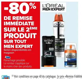 Carrefour Market l'Oreal Men Expert offre
