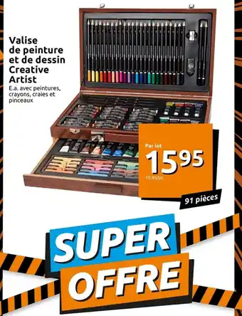 Action Valise de Peinture Et de Dessin Creative Artist offre