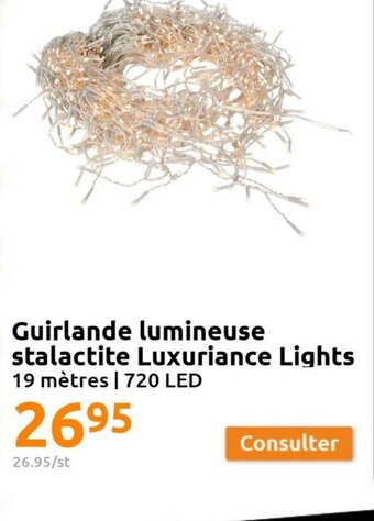 Action Guirlande Lumineuse Stalactite Luxuriance Lights offre