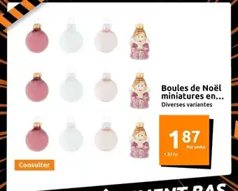 Action Boules de Noel Miniatures offre