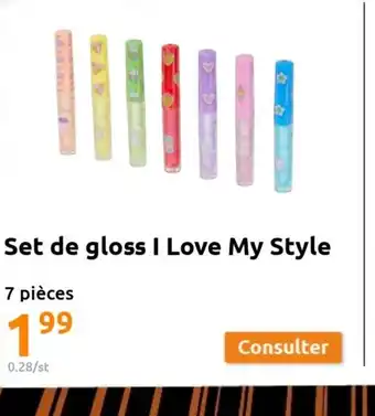 Action Set de Gloss I Love My style offre