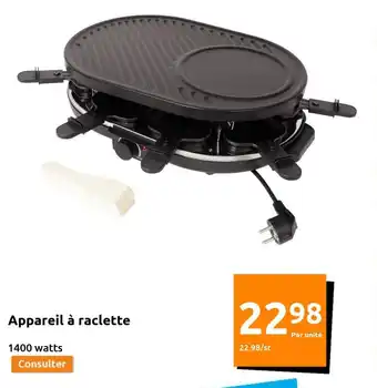 Action Appareil a Raclette offre