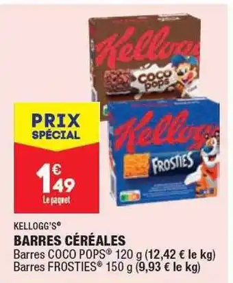 ALDI Kellogg's barres céréales offre