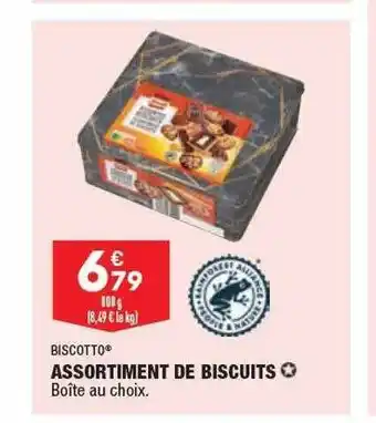 ALDI Biscotto assortiment de biscuits offre