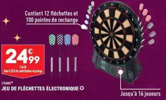ALDI Crane jeu de fléchettes électronique offre