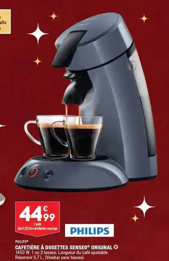 ALDI Philips cafetière à dosettes senseo original offre