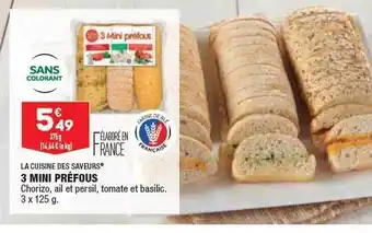 ALDI La cuisine des saveurs 3 mini préfous offre