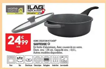 ALDI Home création kitchen sauteuse offre
