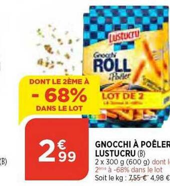Bi1 Gnocchi à poêler lustucru offre