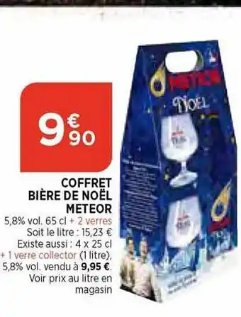Bi1 Coffret bière de noël meteor offre