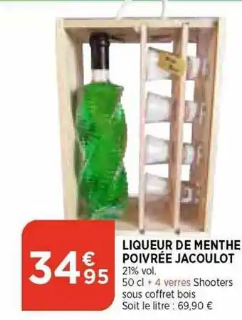 Liqueur de menthe poivrée jacoulot
