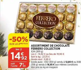 Bi1 Assortiment de chocolats ferrero collection offre