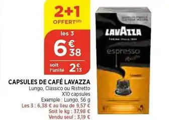 Capsules de café lavazza