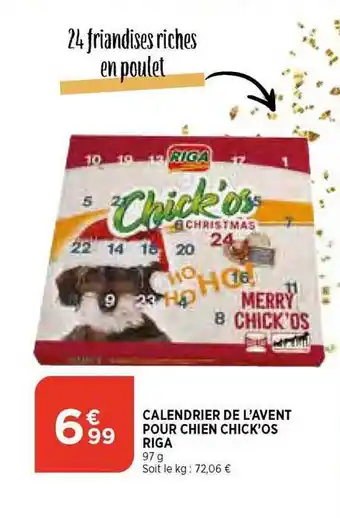 Calendrier de l'avent pour chien chick'os riga